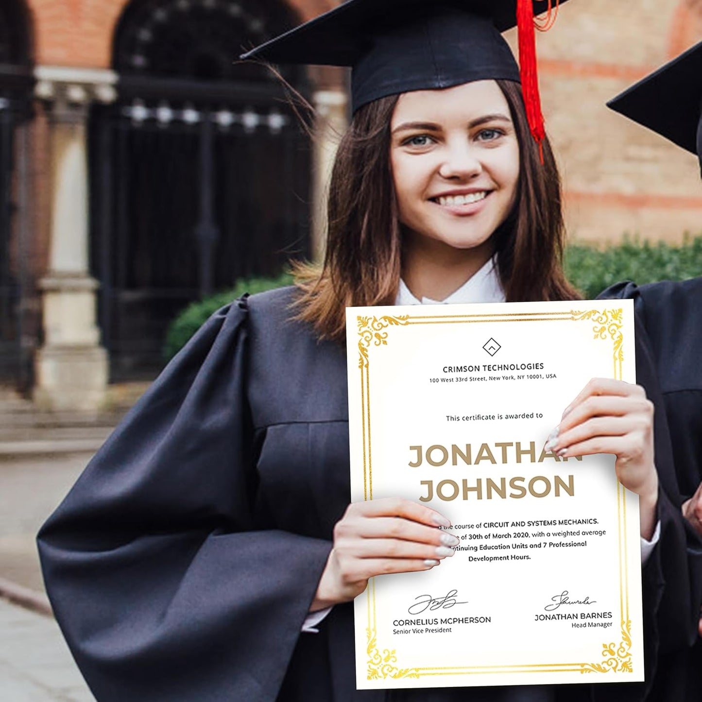 50 Sheets Certificate Paper for Printing,Gold Foil Metallic Border,8.5x11 inch Blank Award Certificate Paper,Laser & Inkjet Printer Compatible,For Office,Business Awards,School Diplomas(New Packaging)