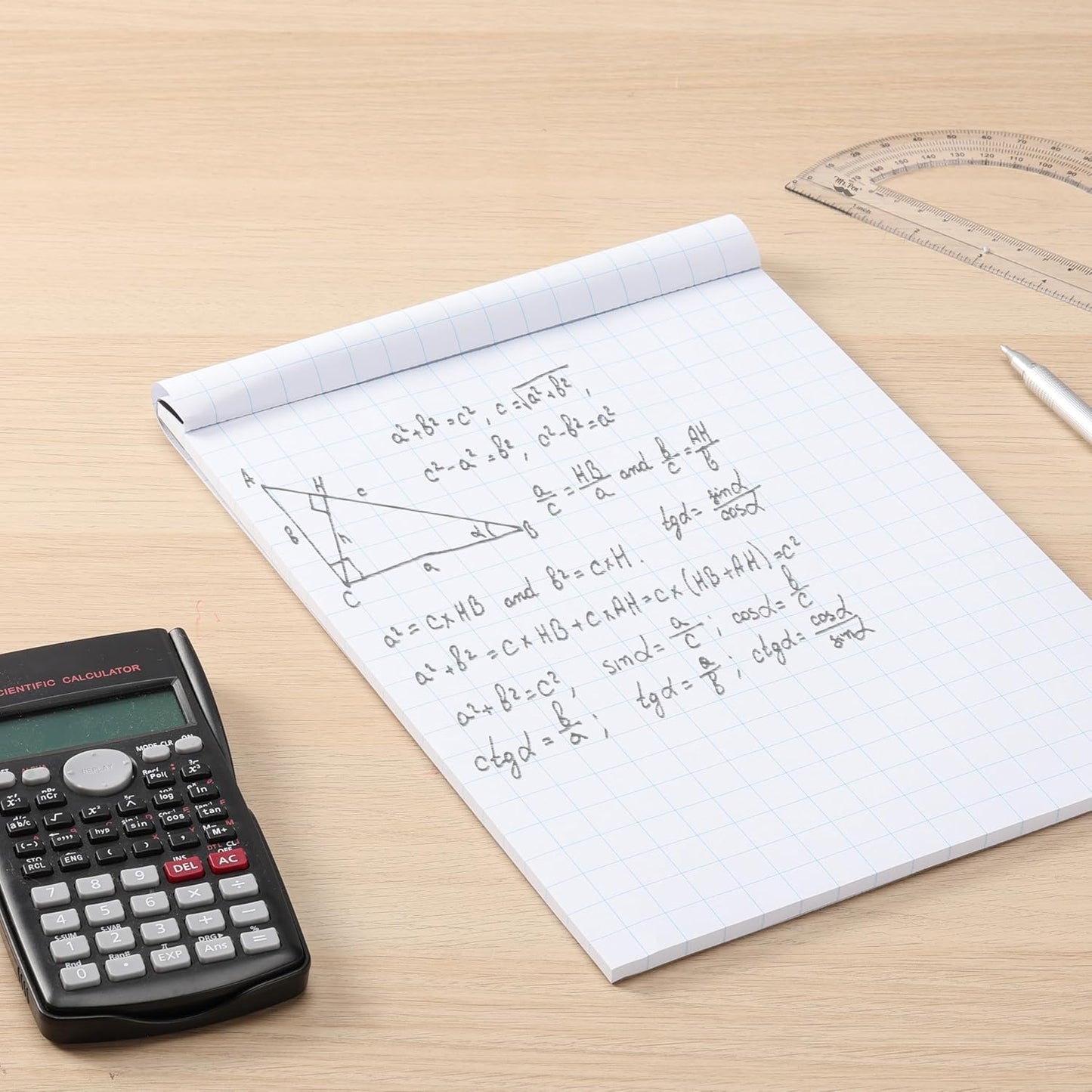 Mr. Pen- Graph Paper, 2x2 (2 Squares per inch), 8.5"x11", 55 Sheets, Grid Paper, Graphing Paper, Graph Paper Pad, Math Graph Paper, Grid Paper Pad, 1/2 Inch Graph Paper, Square Paper, Math Paper