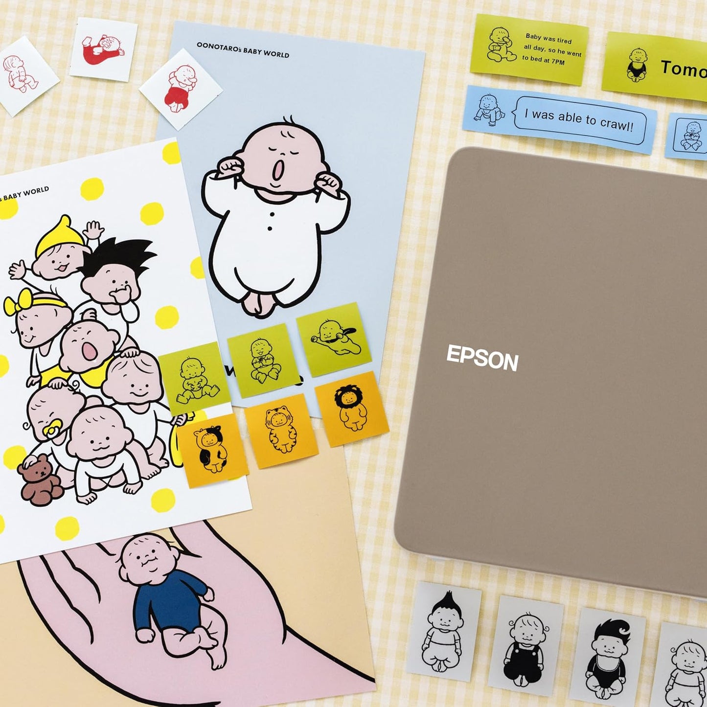 Epson LABELWORKS 218BMYPX Genuine PET (Polyester) Tape Cartridge - Black on Matte Yellow Designer Craft Label Maker Tape - 3/4" (18MM) Wide, 26'