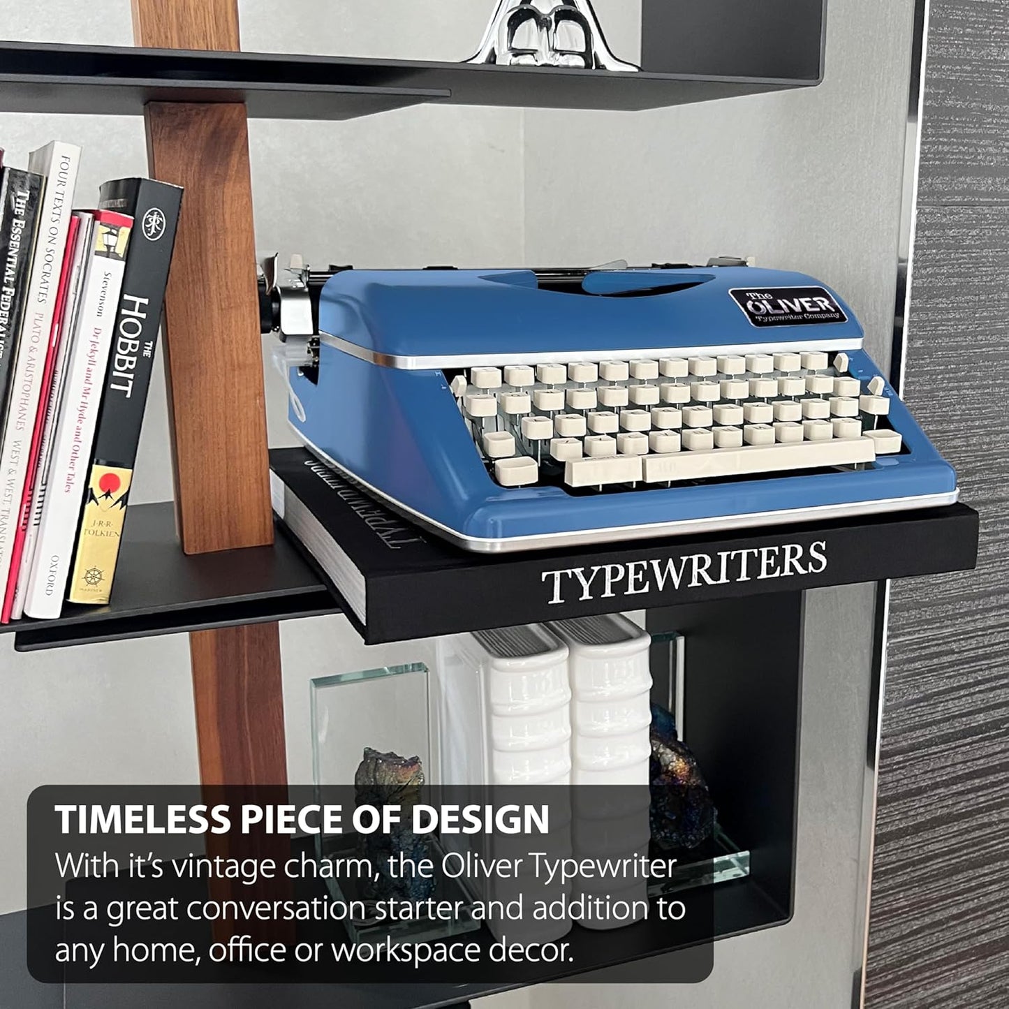 Timeless Manual Typewriter, Blue