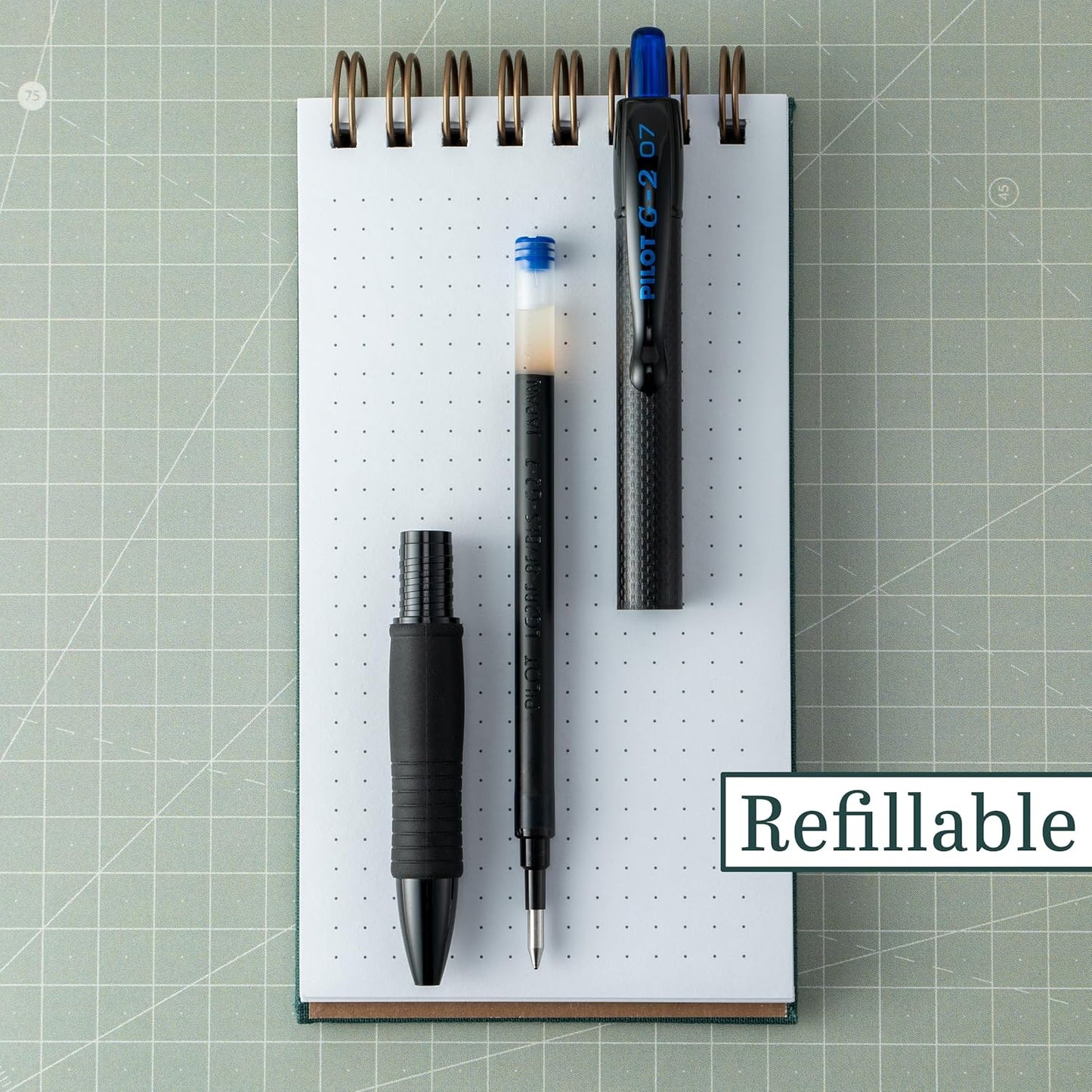 PILOT, G2 Edge Blue Premium Gel Roller Pens, Sensory Writing Experience, 8ct box, Fine Point 0.7 mm