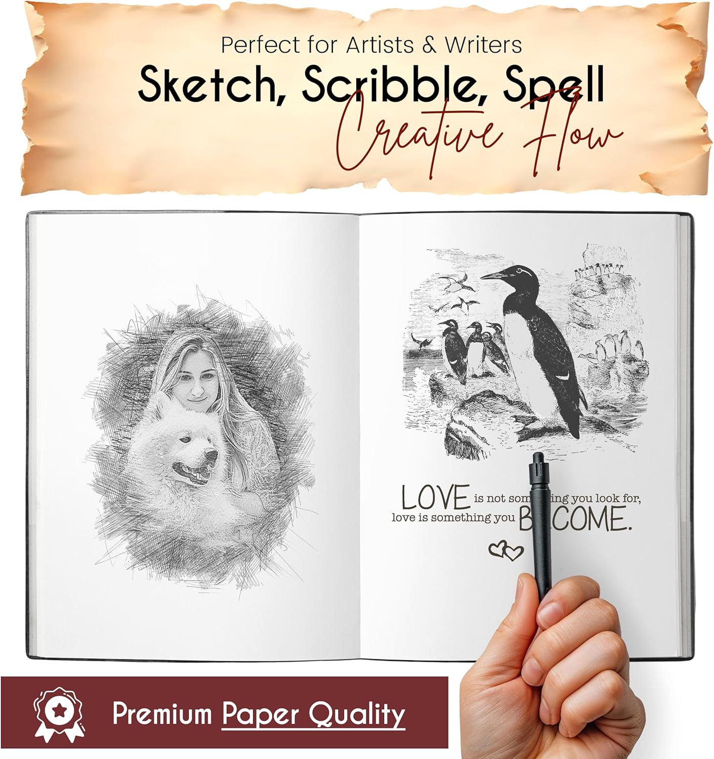 Twin Dragon Embossed Vintage Leather Journal β Book of Shadows Spell Book with Clasp Lock β 200 White Page Antique Deckle Edge Paper β Aesthetic Writing Diary Gift for Men & Women