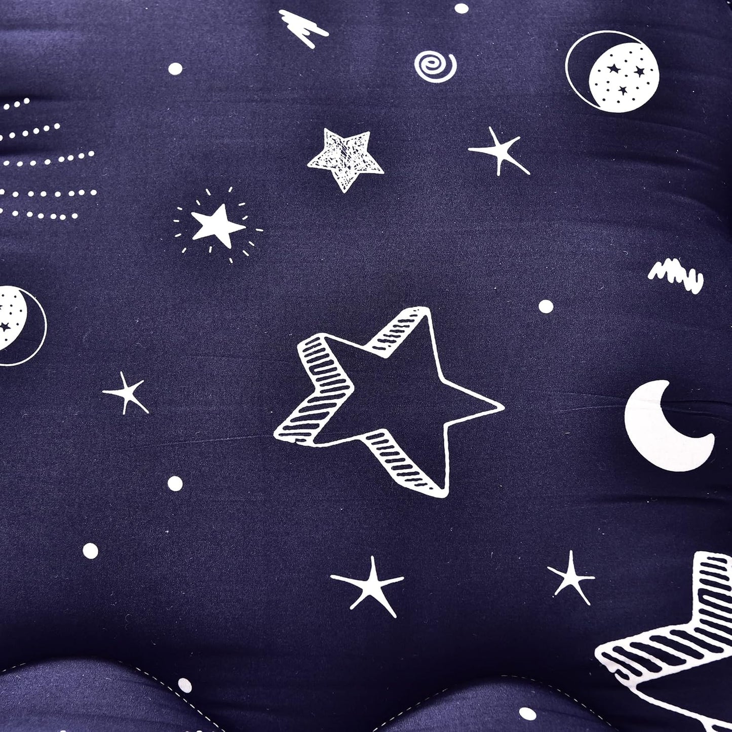 MAXYOYO Navy Star Futon Mattress Japanese Tatami Mat Foldable Bed Portable Camping Mattress Kids Sleeping Pad Floor Lounger Couch Bed, Full