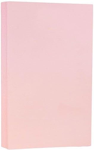 LUXPaper 8.5" x 14" Paper | Legal Size | Candy Pink | 80lb. Text | 50 Qty