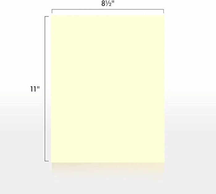 Colored Copy Paper, 20 LB (75 GSM) 8.5 X 11, 500 Sheets (Ivory)