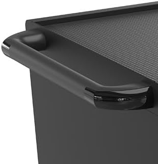 16 Device Charging Cart for Laptop Up to 16.3-inch Screen, Mobile Charging Station and Tablet Storage Cart for iPad, Chromebooks with Cord Organizer, Black