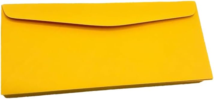 Limited Papers (TM) No. 10 Regular Standard Mailing Envelope - Pastel - Soft - 24 Pound (4.8 inch x 9.5 inch) - Announcement, Invoices, Checks, Letters, Contracts, Business Envelopes (Goldenrod, 100)