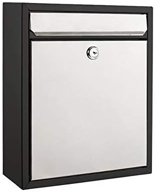 Modern Wall Mounted Locking Small Architectural Mailbox from Bailey Boxes - 12.25" H x 10.25" W x 3.5" D - The Murphy