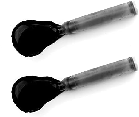 Dryden Designs Fountain Pen Ink Cartridges - Set of 24 Black Ink CARTRIDGES - Short International Standard Size - Disposable and Generic Ink Refill Cartridges - Perfect for Calligraphy