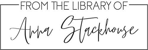 Custom Self-Inking Stamp | 49 Designs | Fun Phrases | Grading Made Easy | Classroom, Library Book Stamps (from The Library of Fancy, Xtra Large)