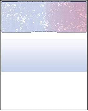 Business Voucher Check Stock - Versacheck Refills - 500 Sheets, Check on Top, Blue/Red Prismatic