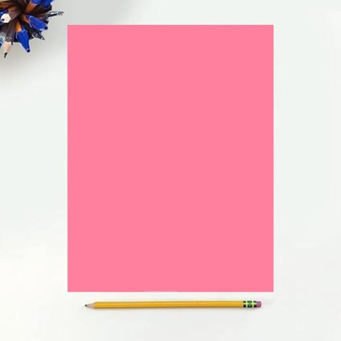 Colored Copy Paper, 20 LB (75 GSM) 8.5 X 11, 500 Sheets (cherry)