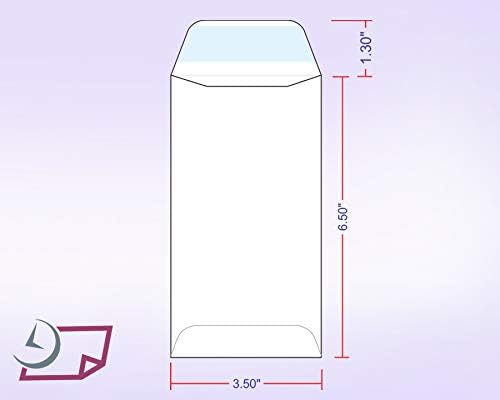 NextDay Labels #7 Coin Envelopes - 100-Pack White Peel & Seal Money Envelopes for Cash, Coins, Jewelry, or Small Parts - Durable White Paper Cash for Home, Office, or Business Use - Made in USA