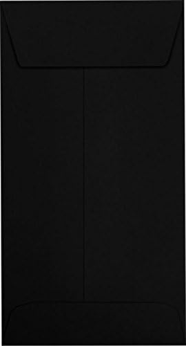 LUXPaper #7 Coin Envelopes | Peel & Press | 3 1/2" x 6 1/2" | Midnight Black | 80lb. Text | 500 Qty
