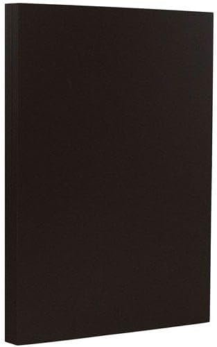 LUXPaper 8.5" x 14" Paper | Legal Size | Midnight Black | 80lb. Text | 50 Qty