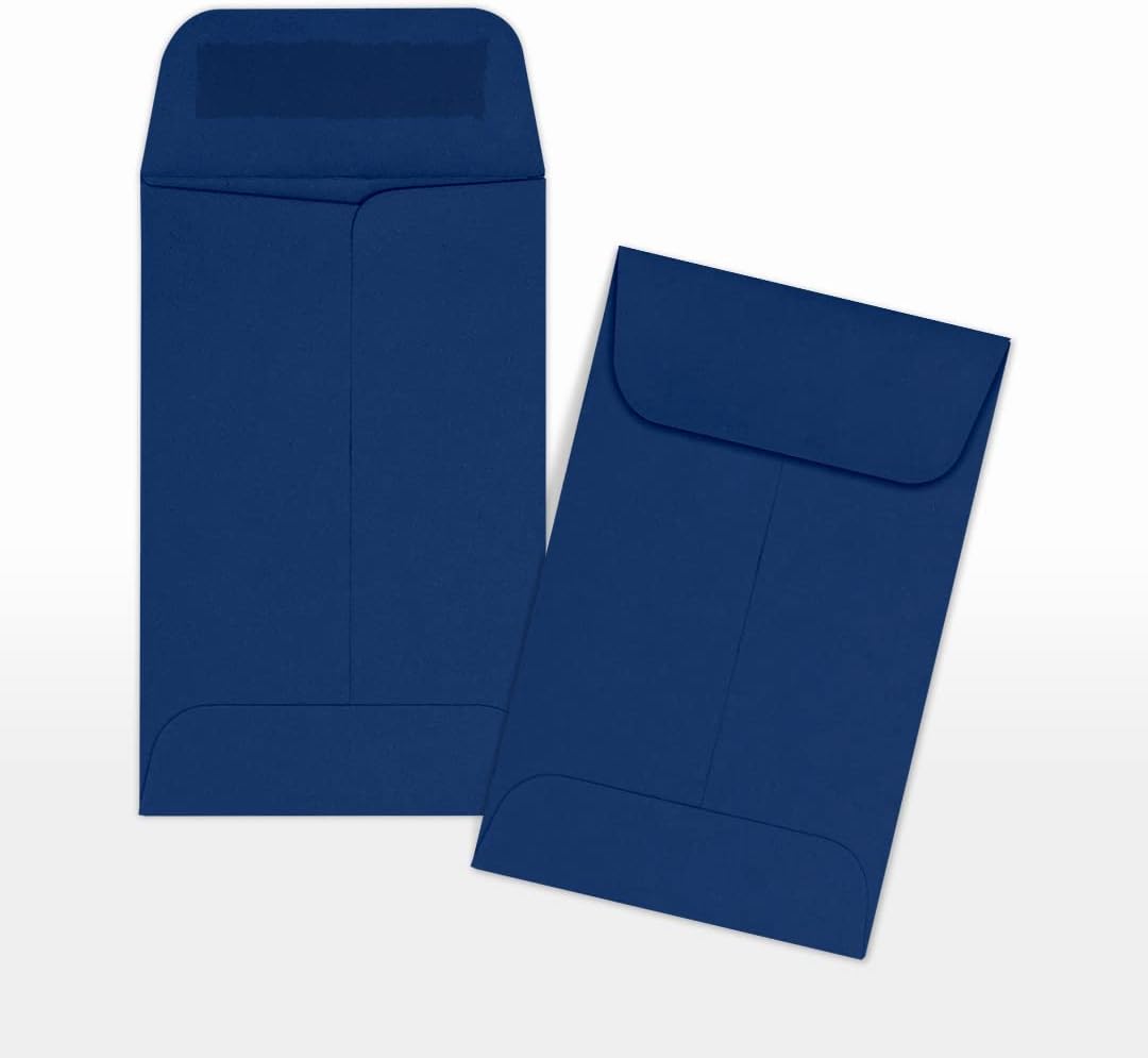 LUXPaper #1 Coin Envelopes | 2 1/4" x 3 1/2" | Navy Blue | 80lb. Text | 500 Qty