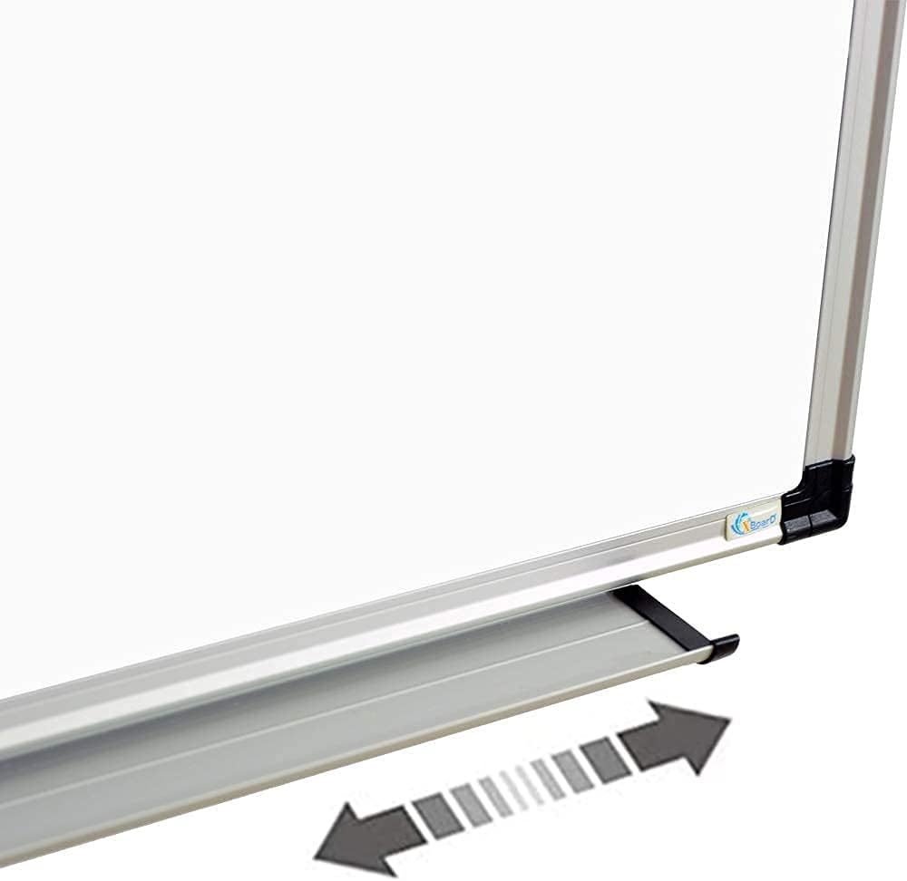XBoard Magnetic Whiteboard 36 x 24 Inch, Hanging Dry Erase Board with Aluminium Frame & Marker Tray 3' x 2' | Wall Mounted Magnetic White Board for Home School Office