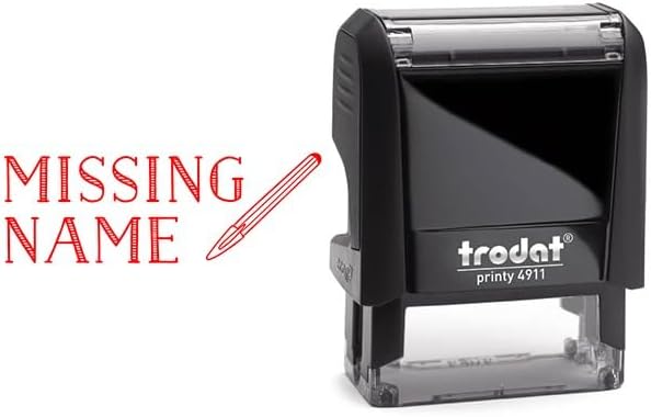 Custom Self-Inking Stamps | 49 Fun Phrases | Grading Made Easy | Classroom & Library (Missing Name, Large)