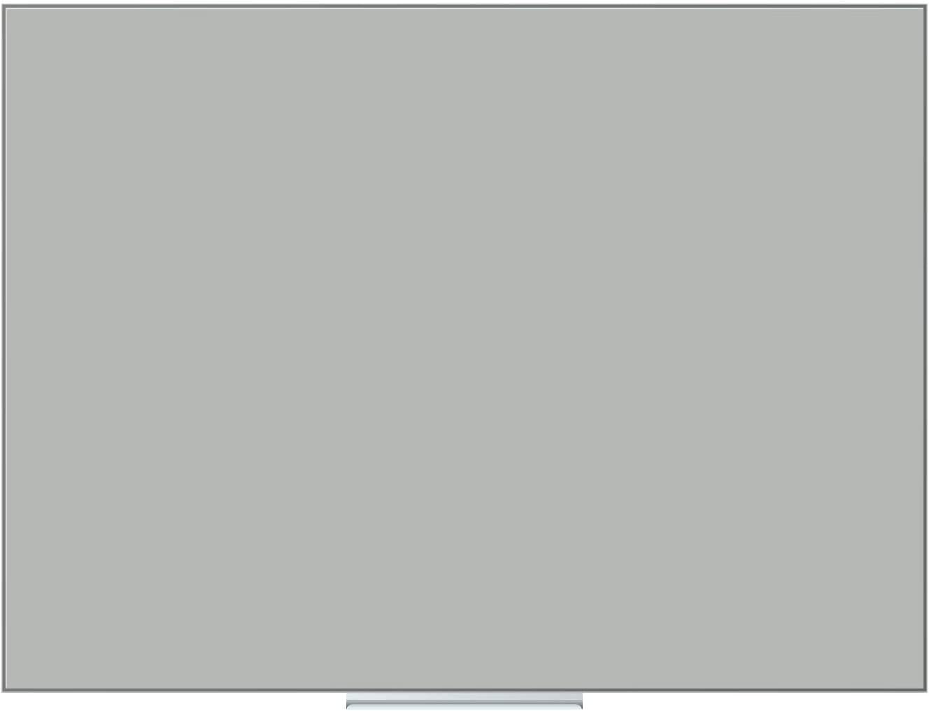 U Brands Glass Dry Erase Board, 36" x 48", 4'x'3', Gray Surface, Frameless, Includes Marker