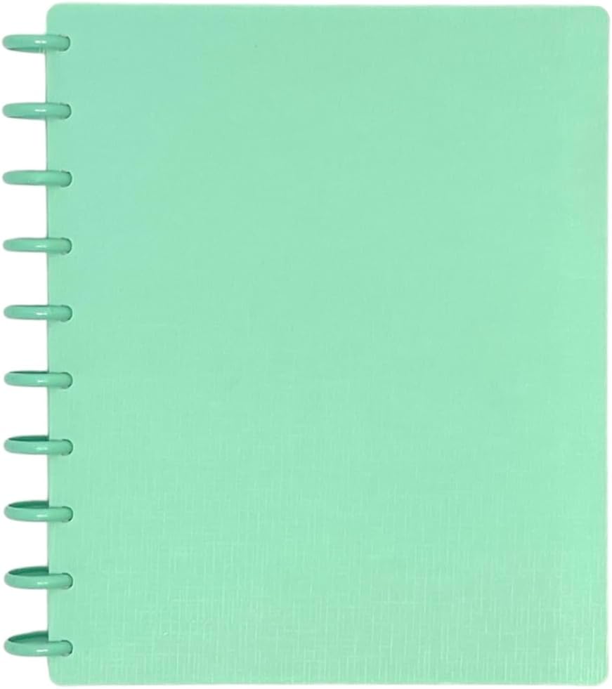 Talia Discbound Notebooks, Planner, Customizable, (Sage Green w/Sage Green Discs, Midsize (7.5in x 9.75in))