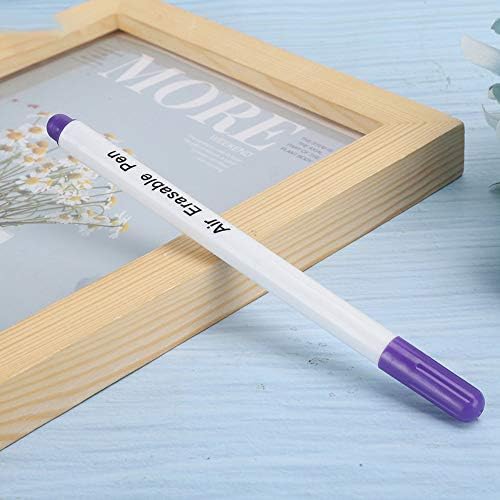 HEEPDD Water Soluble Marking Pens for Sewing, Air Erasable Fabric Markers, Disappearing Ink, Single Head, 10 Pack