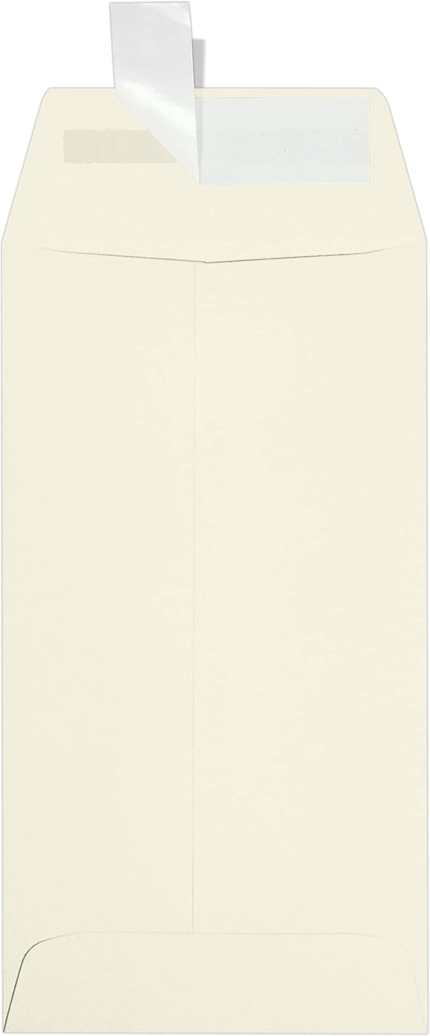 LUXPaper #7 Coin Envelopes | Peel & Press | 3 1/2" x 6 1/2" | Natural | 70lb. Text | 250 Qty