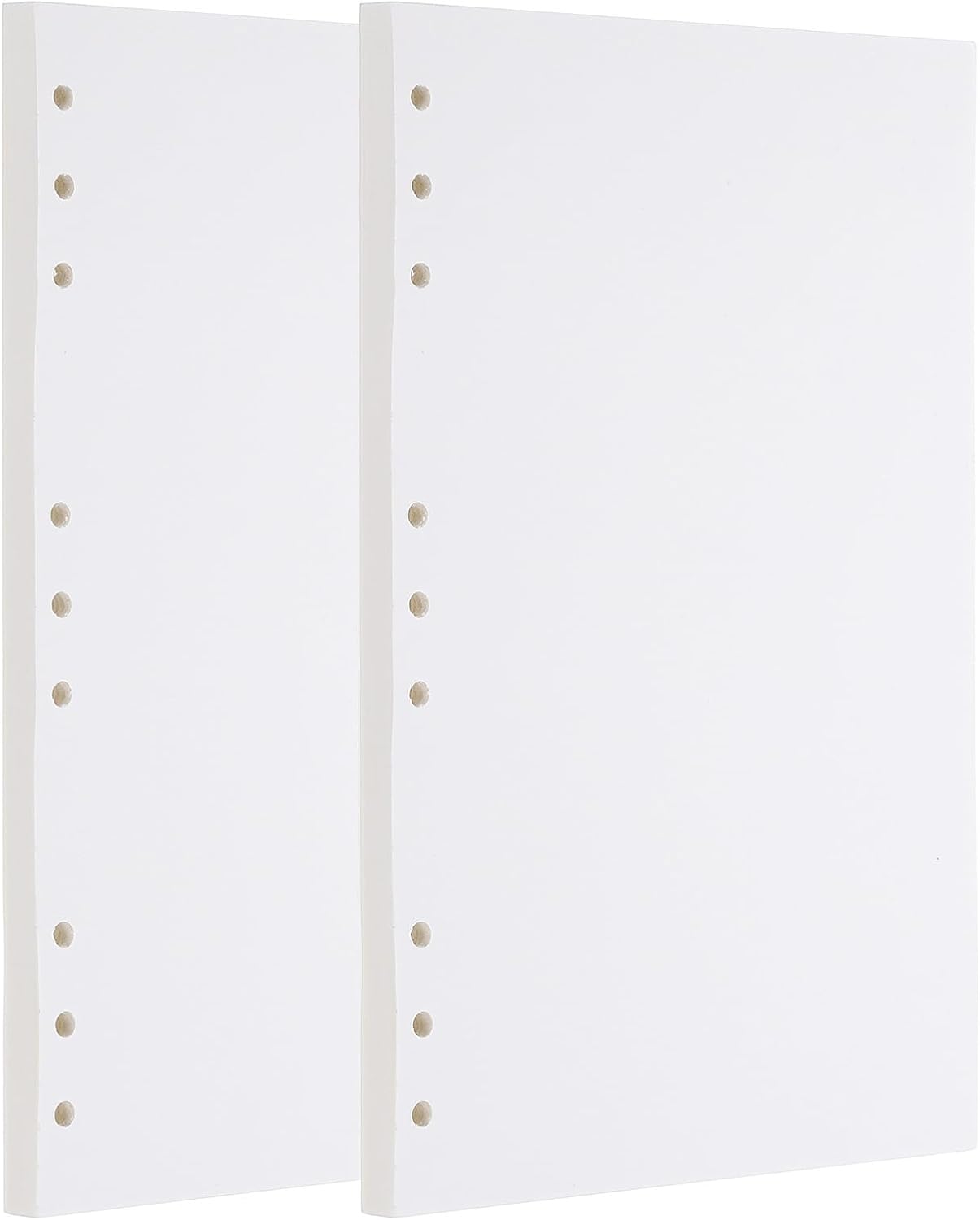 PATIKIL B5 Blank Refill Paper, Loose Leaf Paper 9 Hole Planner Refills for 9 Ring Refillable Binder Notebook Paper Filler Planner Inserts Office Diary Journals, 160 Sheets/320 Pages, White