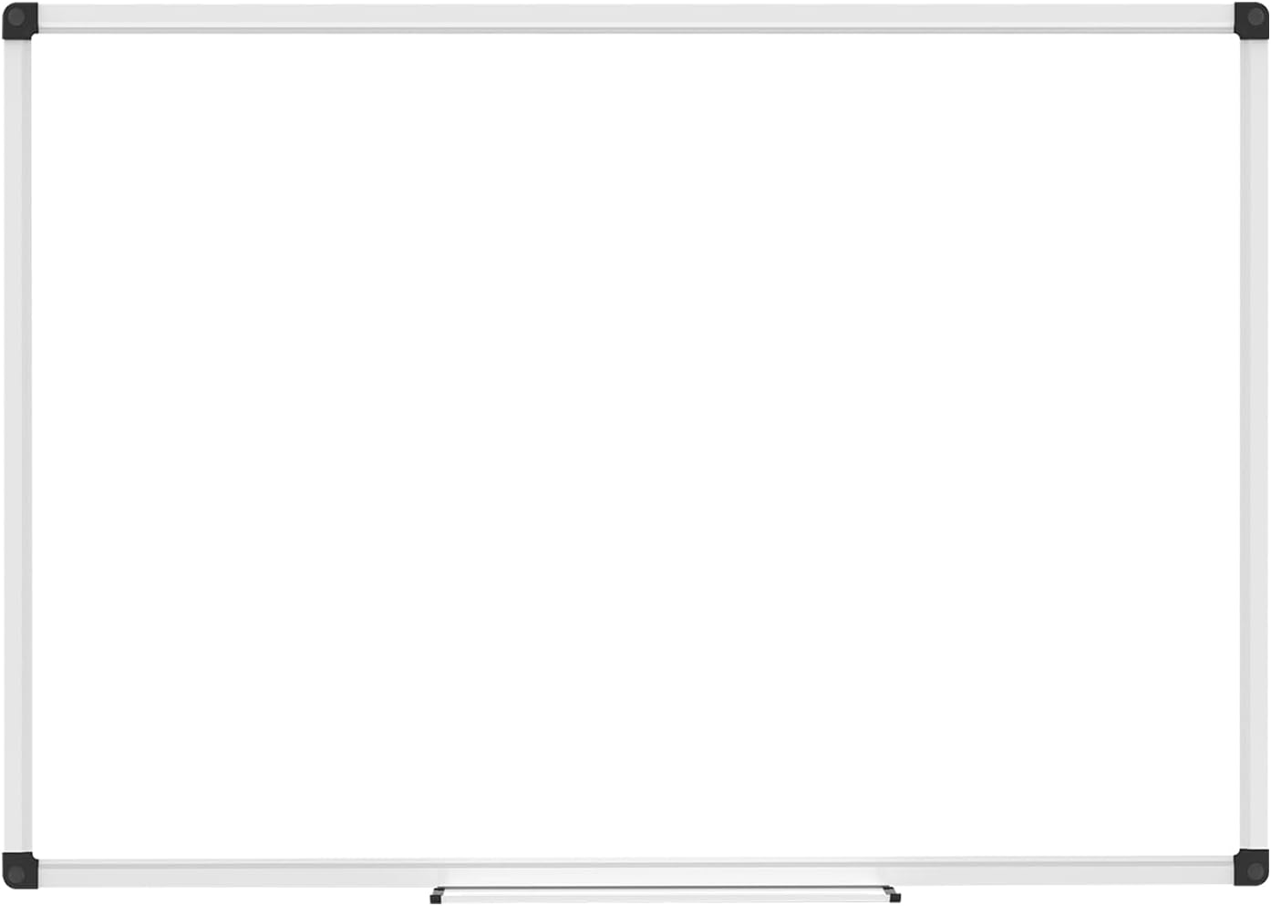 XBoard Magnetic Whiteboard 40 x 30 Inch, Dry Erase White Board for Wall with Marker Tray 3' x 2.5' | Aluminum Frame Message Presentation Board for Home School & Office