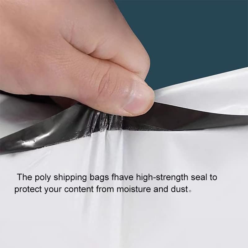 6x30 Inches Long Poly Mailers 100 Pack, Long Shipping Bags White Envelopes Packaging for Unique Narrow Items Mailing