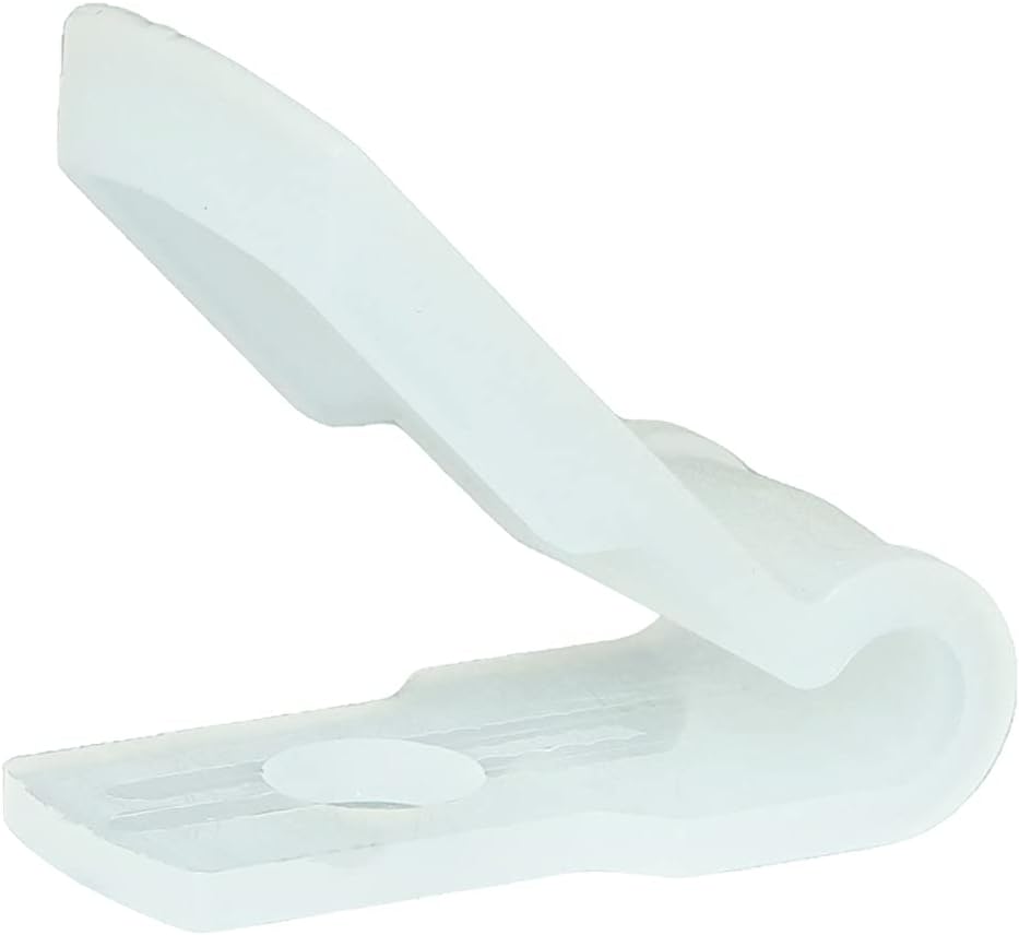 Secure 1/8 Inch Premium R Type Natural Nylon Screw Mount Cable Clamp for Wire Management - 100 Pack