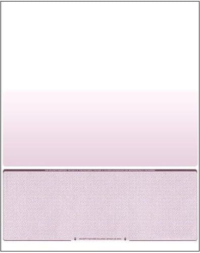 Business Voucher Check Stock - Computer Laser Checks - 500 Sheets, Check on Bottom, Burgundy Diamond