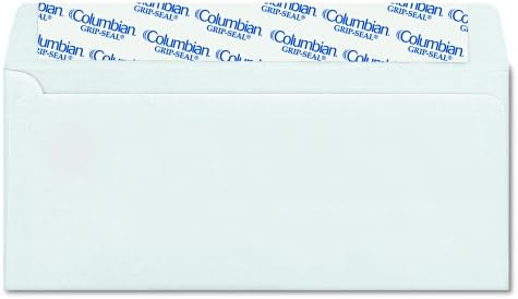 Columbian #10 Double-Window Self Seal Security Tint Envelopes, 500/Box, 24lb White Wove, 4-1/8 x 9-1/2 Inches (COLO132)