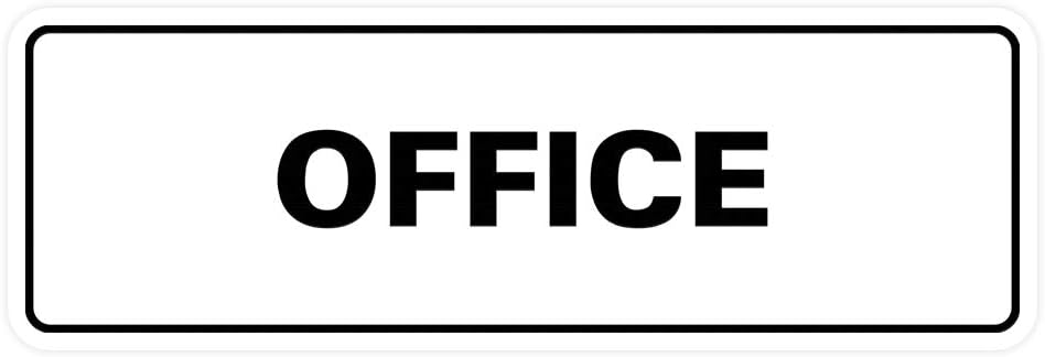 Signs ByLITA Standard Office Sign - Professional Business Signage - Easy to Install (White) - Medium 1 Pack