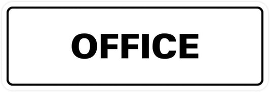 Signs ByLITA Standard Office Sign - Professional Business Signage - Easy to Install (White) - Small 1 Pack