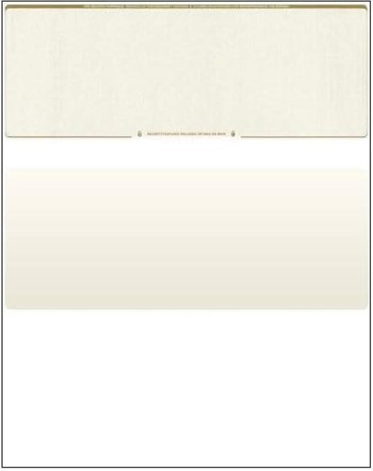 Compuchecks Check on Top Blank Check Paper - 2500 Pack, Quick-Books & Laser Printer Compatible - Security Business Checks with Voucher - 8.5" x 11" Gold Diamond