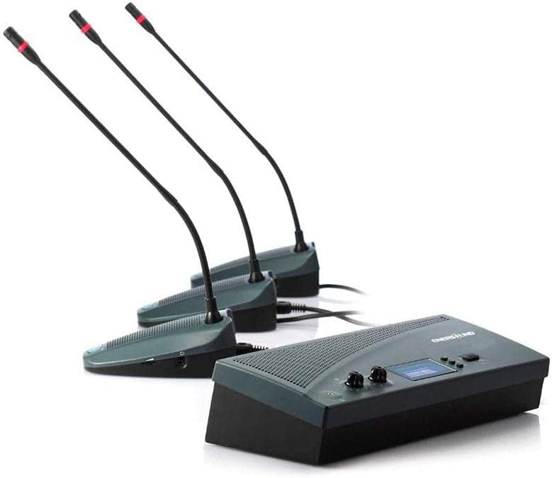 Enersound 15-Person Gooseneck Wired Microphone Conference System - US-Based Warranty and Support