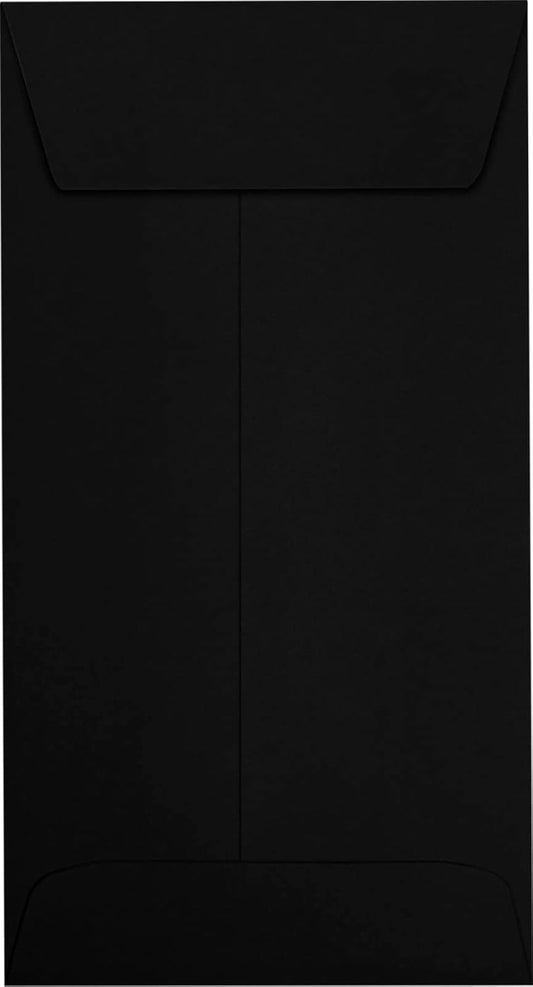 LUXPaper #7 Coin Envelopes | Peel & Press | 3 1/2" x 6 1/2" | Midnight Black | 80lb. Text | 250 Qty