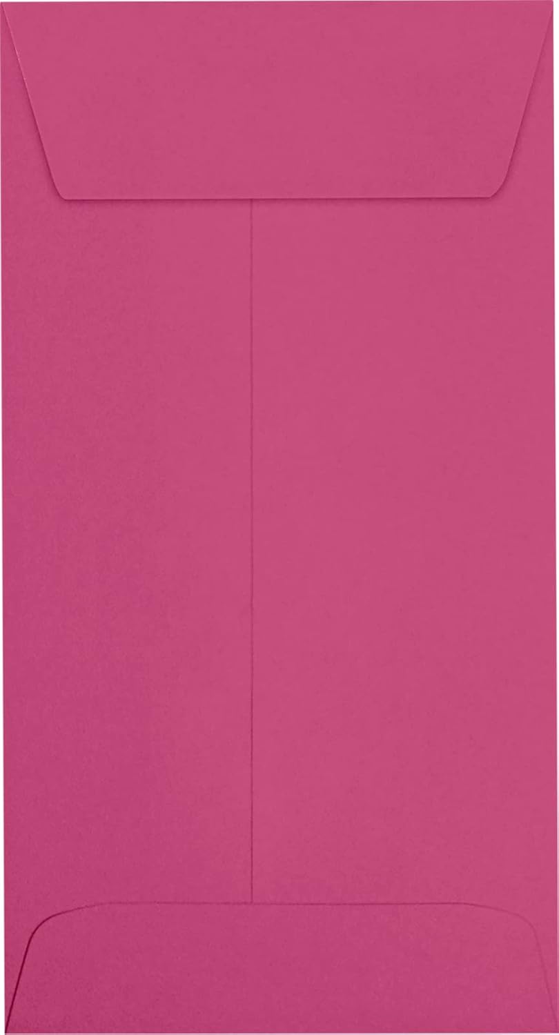LUXPaper #7 Coin Envelopes | Peel & Press | 3 1/2" x 6 1/2" | Magenta Pink | 80lb. Text | 50 Qty