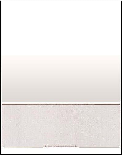 Business Voucher Check Stock - Computer Laser Checks - 1000 Sheets, Check on Bottom, Brown Diamond