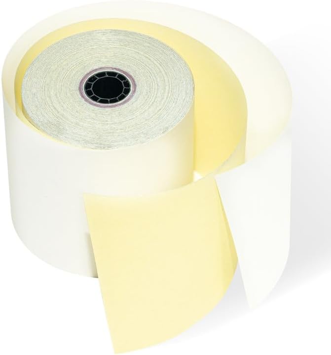 3" x 95' 2-Ply Carbonless Paper, 20 Rolls, Compatible with Star Micronics SP700 SP2000 UP389 Omni 480 TMU 220 250, Epson M119 TM300 TM-U200 TM-U200B, and More