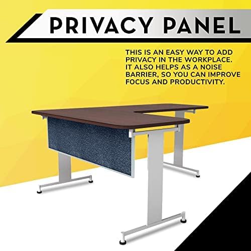 OBEX Acoustic Table Mounted Modesty Desk Privacy & Sound Absorbing Panel for Office Cubicles, 18" x 60", Graphite