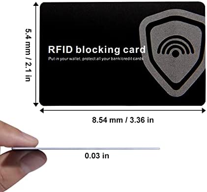 RFID Blocking Card Contactless Credit Card Protection Safe RFID Card Wallet Shield Protector Blocker (Pack of 6)