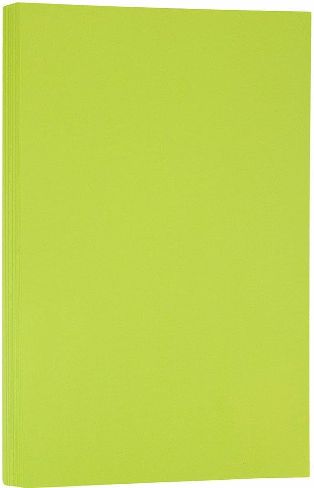 LUXPaper 8.5" x 14" Paper | Legal Size | Wasabi Green | 80lb. Text | 50 Qty
