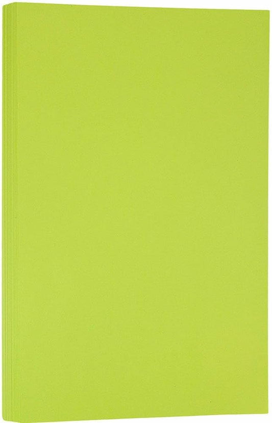 LUXPaper 8.5" x 14" Paper | Legal Size | Wasabi Green | 80lb. Text | 50 Qty