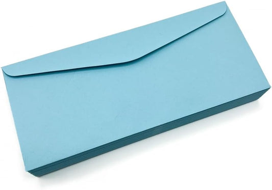 Limited Papers (TM) No. 10 Regular Standard Mailing Envelope - Pastel - Soft - 24 Pound (4.8 inch x 9.5 inch) - Announcement, Invoices, Checks, Letters, Contracts, Business Envelopes (Blue, 500)