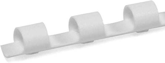 TruBind 8mm (5/16 in.) Comb Binding Spines | 11 in. Length for Letter Size or Smaller Projects | Standard 19-Ring Rectangular Holes | White | 40 Sheet Binding Capacity | 100 Pack