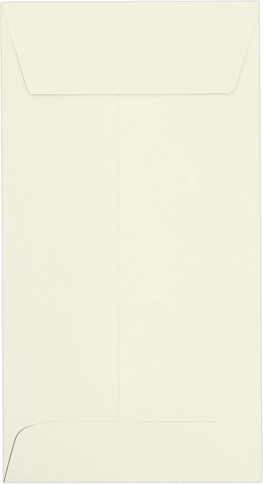 LUXPaper #7 Coin Envelopes | Peel & Press | 3 1/2" x 6 1/2" | Natural | 70lb. Text | 500 Qty