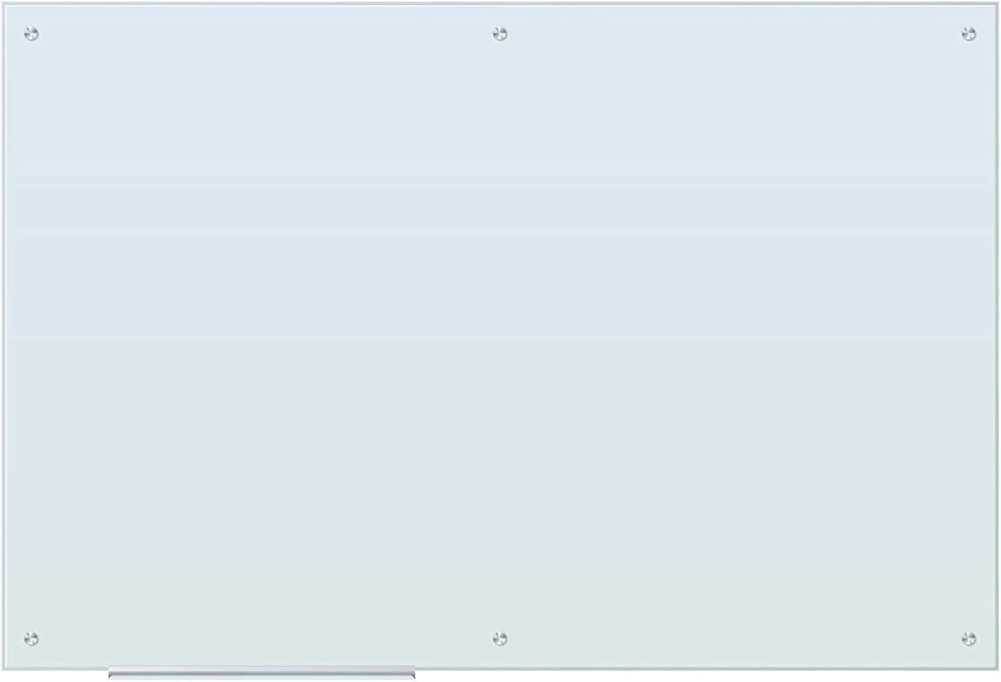 U Brands Magnetic Glass Dry Erase Board, Only for Use with HIGH Energy Magnets, 48" x 72" Inches, White Frosted Surface, Frameless (2301U00-01)