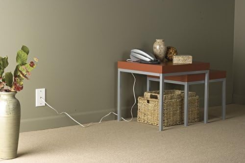 Legrand - Wiremold Kit Cordmate, Organizer and Hider, Cover, Concealer, and Protector for Wall, Single Cord, CMK10, Paintable