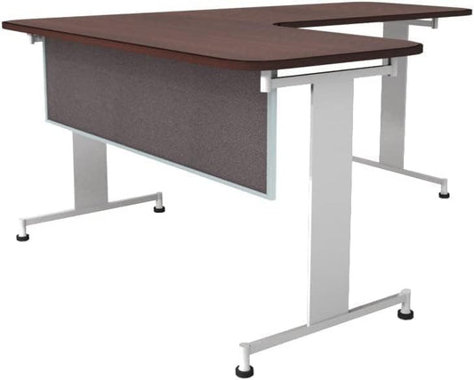 OBEX Acoustic Table Mounted Modesty Desk Privacy & Sound Absorbing Panel for Office Cubicles, 24" x 42", Slate